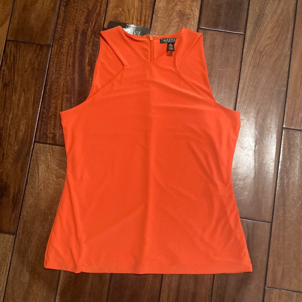 Ralph Lauren Modern Orange Blouse NWT